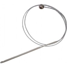 Marsilyan Misinalı Çelik Stoplu Tığ Şiş 4 Numara 60 cm