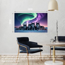 Kurt Kuzey Işıkları Altında Huzur Içinde Dinleniyor 04 Çerçevesiz 50X30 cm Pvc Tablo