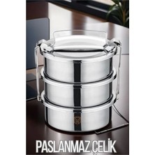 Marsilyan  Sefer Tası Paslanmaz Çelik Yemek Kabı 17 cm