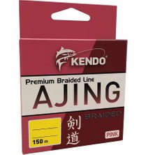 Kendo Ajing Premium Braided Line 150MT Örgü Ip PİNK-0,045 mm