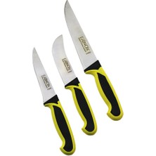 Go İthalat 3pcs Kurban Bıçak Seti Ç-032k--Ç-320y--Ç-0403 Kemik Sıyırma- Deri Soyma=Yüzme- Kurban Bıçak Brkt-092673