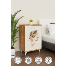 Hediyeler Kapında Steps Lines 2 Raflı Çok Amaçlı Dolap Mutfak Salon Ofis Dolabı