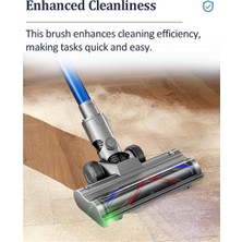 Lumin Essence V6 DC58 DC59 DC62 DC72 Elektrikli Süpürgeler Için Elektrikli Zemin Fırçası Başlığı LED Toz Işıklı Temizleyici (Yurt Dışından)
