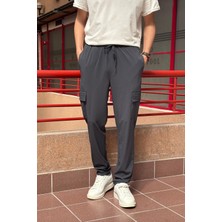 Erkek, Regular Fit, Paraşüt Kumaş, Kargo Cep, Lastikli Pantolon 24ınp276