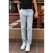 Erkek Regular Fit Lastikli Old Money Culture Pamuklu Keten Dokuma Kumaş Pantolon 24INP279
