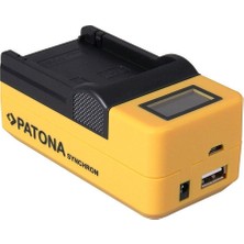 Patona Senkron LCD Ekranlı USB Şarj Cihazı Canon Lp-E8 Için