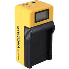 Patona Senkron LCD Ekranlı USB Şarj Cihazı Canon Lp-E8 Için
