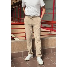 Bel lastikli, bağcıklı, Oversize fit, %100 Pamuklu Müslin dokuma, Yazlık&baharlık Pantolon 295