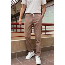 Erkek, bel lastikli, yazlık-baharlık, Old Money culture, pamuklu, keten dokuma pantolon 290