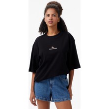 Converse Oversize Fit Erkek Siyah T-Shirt