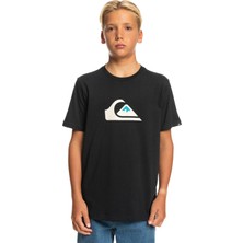 Quiksilver Comp Logo Yth Erkek Çocuk Siyah Tişört
