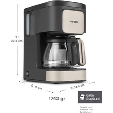 Karaca Just Coffee Aroma 2 In 1 Filtre Kahve ve Çay Demleme Makinesi Bej