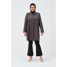 Glr & Gym Polen Büyük Beden Tesettür Kadın Kısa Keten Anne Kap