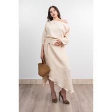 MissVina Fakir Kol Kayık Yaka Bluz ve Kruvaze Model Etek 1188