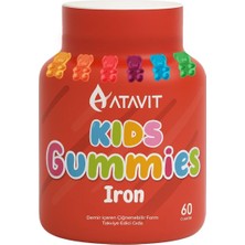 Asfstore Atavit Kids Iron Demir 60 Gummies