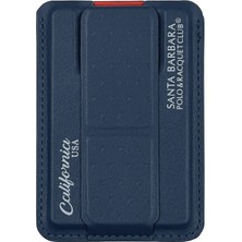M.TK Moveteck Polo Usa Santa Barbara Apple iPhone 12 13 14 15 16 Pro Max Uyumlu Manyetik Standlı Magsafe Cüzdan Kartlık - Beck Serisi