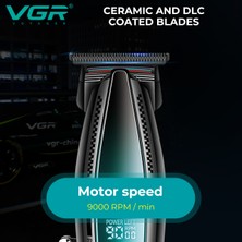 Vgr V-992 Yüksek Hızlı 9000RPM Motor Dlc Bıçak Berber Profesyonel Saç Düzeltici