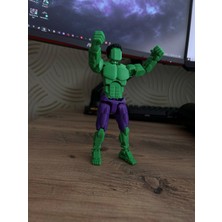 Dummy Hulk 3D Baskı Hareketli Figür – 16 cm Koleksiyonluk Oyuncak