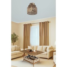Neva Mobilya Zeren Akıllı Sehpa Lazer Desenli Kademeli Fonksiyonel Atlantik Çam Beyaz 90x39x60 Cm