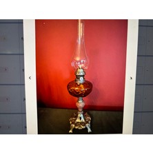 TT Antika Fransız Gaz Lambası 48 cm Boyunda