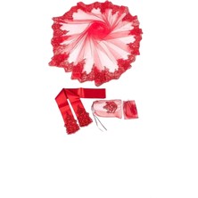 Abarta Tül Kına&Gelin Duvağı Kenarları Güpürlü 3lü Takım