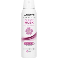 Watsons Classy Musk Deodorant Sprey Pudrasız 150 Ml X5 Adet
