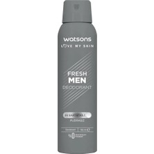 Watsons Fresh Men Deodorant Sprey Pudrasız 150 Ml X3 Adet