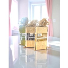 First Clean Kalite Saf Doğal Elyapımı Aloevera,pirinç ve Eşek Sütlü Klasik Keseli Saç ve Vücut Sabunu 3'lü