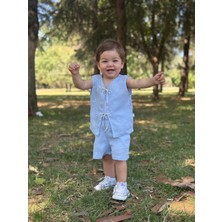 Müslin Yelekli Yazlık Takım