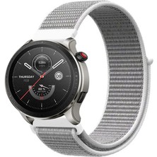 Tagomoon Amazfit Gtr4 ile Uyumlu Kordon Kumaş Desenli Cırt Cırtlı Spor Kayış