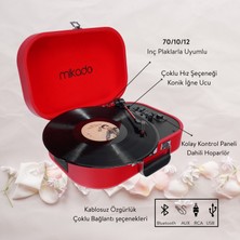 Mikado Nostalgia MN-101 Kırmızı USB + RCA + Bluetooth Destekli Müzik Kutusu