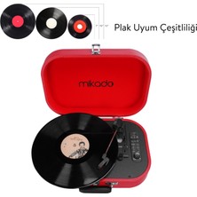 Mikado Nostalgia MN-101 Kırmızı USB + RCA + Bluetooth Destekli Müzik Kutusu