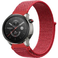 Tagomoon Amazfit Gtr4 ile Uyumlu Kordon Kumaş Desenli Cırt Cırtlı Spor Kayış