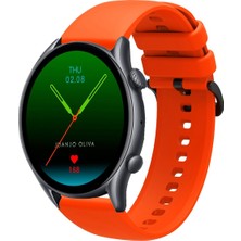 Tagomoon Amazfit Gtr3 ve Gtr3 Pro Uyumlu Kordon Yumuşak Dokulu Soft Renk Tokalı Silikon Kayış