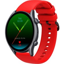 Tagomoon Amazfit Gtr3 ve Gtr3 Pro Uyumlu Kordon Yumuşak Dokulu Soft Renk Tokalı Silikon Kayış