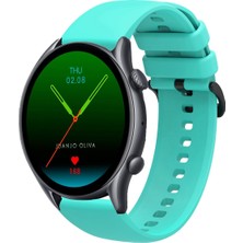 Tagomoon Amazfit Gtr3 ve Gtr3 Pro Uyumlu Kordon Yumuşak Dokulu Soft Renk Tokalı Silikon Kayış