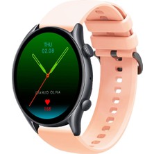 Tagomoon Amazfit Gtr3 ve Gtr3 Pro Uyumlu Kordon Yumuşak Dokulu Soft Renk Tokalı Silikon Kayış