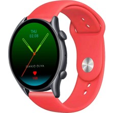 Tagomoon Amazfit Gtr 3 ve Gtr 3 Pro Akıllı Saat Uyumlu Yumuşak Dokulu Silikon Kordon Kayış