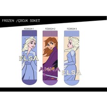 Frozen Elsa Anna Soket Çorap 20524 Tekli