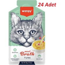 Wanpy Ton Balığı Etli Kedi Çorbası 50 GR*24ADET