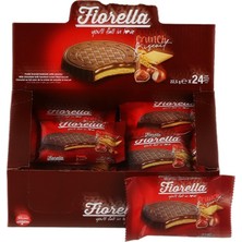 Elvan Fiorella Fındık Kremalı Çikolatalı Bisküvi 22,5  gr 24'lü (1 Kutu)