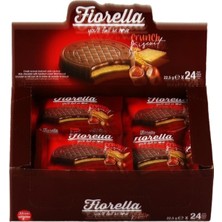 Elvan Fiorella Fındık Kremalı Çikolatalı Bisküvi 22,5  gr 24'lü (1 Kutu)