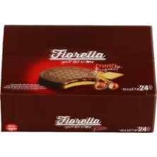 Elvan Fiorella Fındık Kremalı Çikolatalı Bisküvi 22,5  gr 24'lü (1 Kutu)
