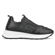 Ziya, Kadın Hakiki Deri Sneaker 1531050Z26802480PK Siyah
