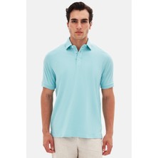 Twn Slim Fit Aqua Pike Dokulu T-Shirt 4EC146011784M
