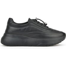 Ziya, Kadın Hakiki Deri Sneaker 1531050Z2650F100K Siyah