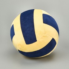 Evidea Soft Voleybol Topu Figürlü Yastık - Lacivert / Sarı - 20 cm