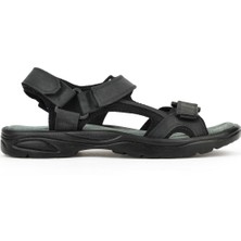 Ziya, Erkek Hakiki Deri Sandalet 1511052Z5340 Siyah