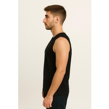 Axxel Erkek Siyah Askılı T-SHIRT-D690