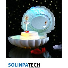 Solinpatech Hareketli Balerinli Istiridye Kabuk Takı ve Müzik Kutusu